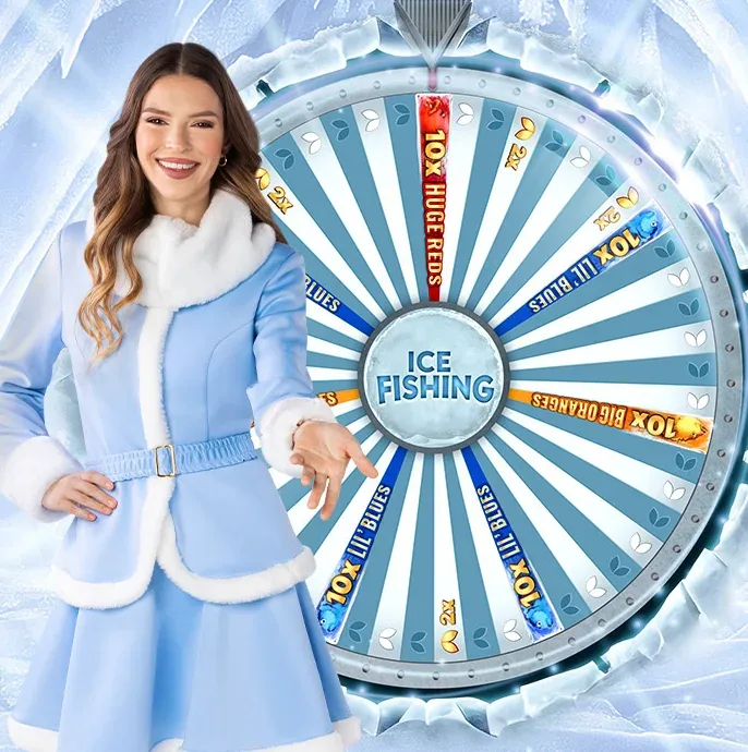 Ice Fishing Big Oranges bonus on the wheel